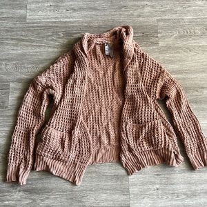 Oversized Dusty Pink Cardigan